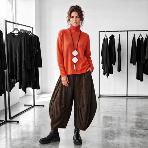 Basic Strick Pulli "Ida" aus Viskosemischfaser - viele Farben