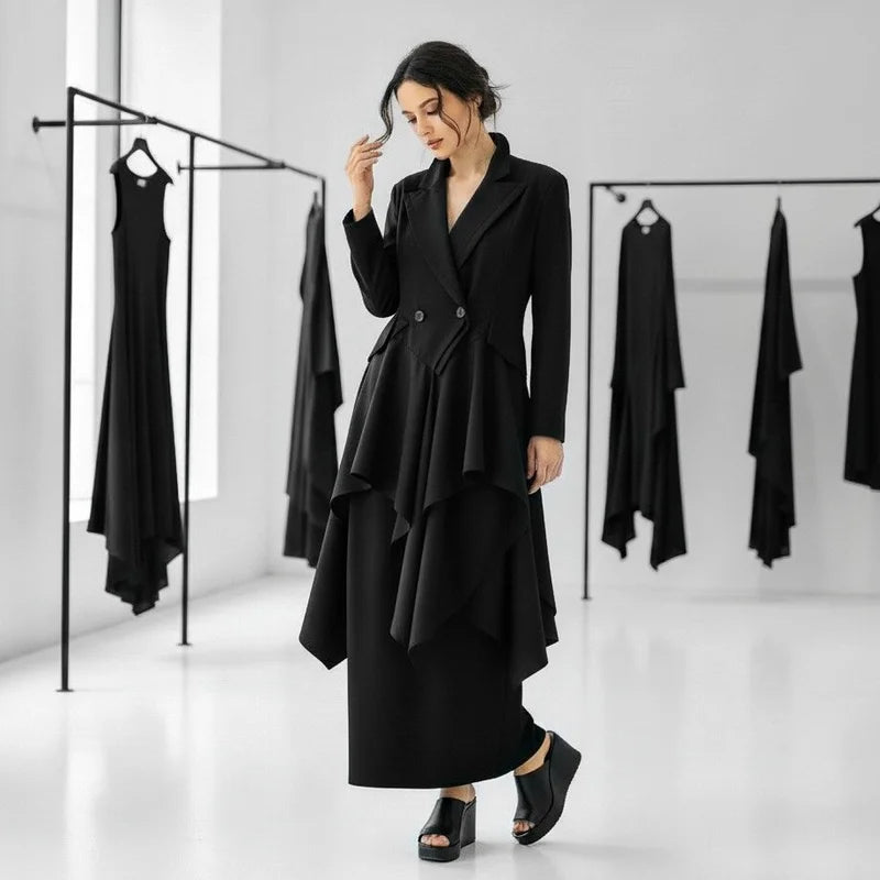 Schwarze Mode – Look 2