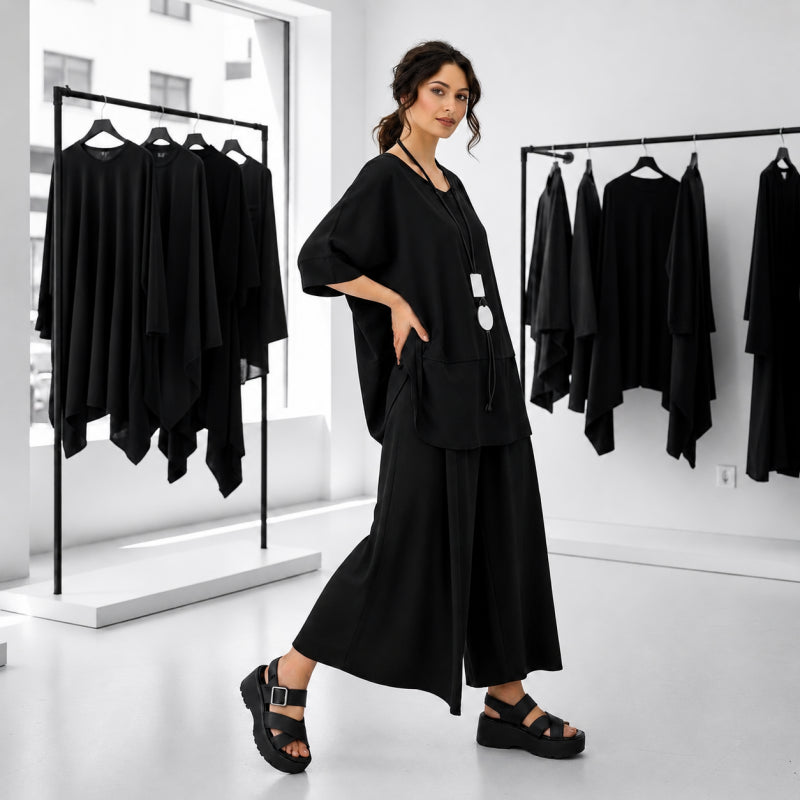 Schwarze Mode – Look 3
